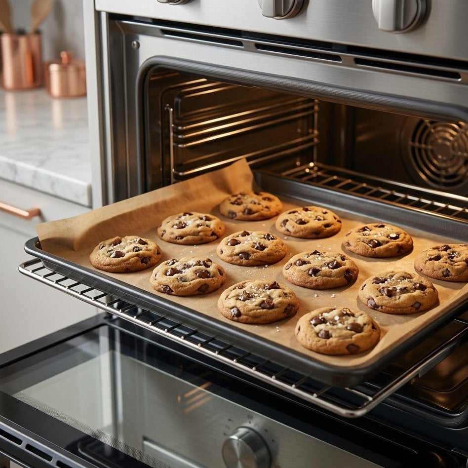 Qylinacosh 200 Count Parchment Paper for Baking, 10x10 Inch Pre-cut Unbleached Sheets, Non-Stick Heat Resistant Paper for Oven, Air Fryer and Cookie Grilling