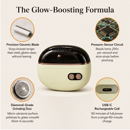 Qylinacosh®– 2-in-1 Electric Nail Clipper & Grinder with Auto-Stop and LED Light + 50% OFF