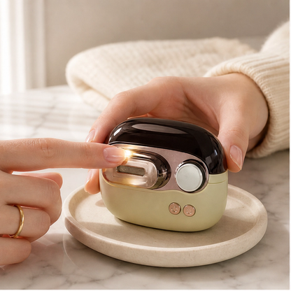 Qylinacosh®– 2-in-1 Electric Nail Clipper & Grinder with Auto-Stop and LED Light + 50% OFF