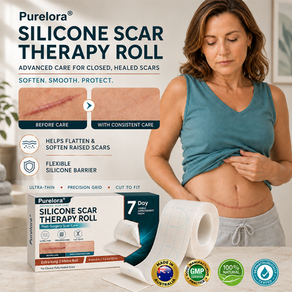 ✨💯® SILICONE SCAR THERAPY ROLL Help Soften, Flatten & Improve the Appearance of Raised Scars