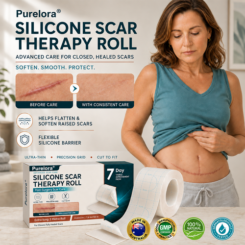 ✨💯® SILICONE SCAR THERAPY ROLL Help Soften, Flatten & Improve the Appearance of Raised Scars