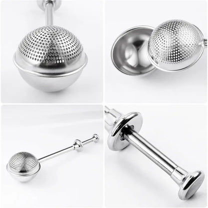 🔥Qylinacosh®Stainless Steel Powdered Sugar Shaker with Spring-Operated Handle