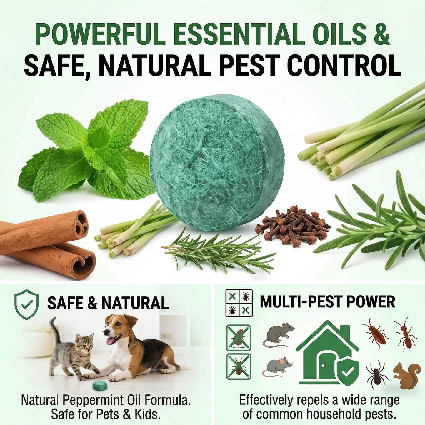 Qylinacosh® Natural Peppermint Rodent Repellent Tablets – 12 Pack upsell