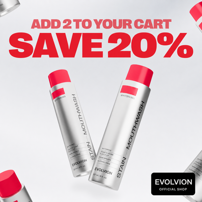 ✨Evolvion Stain Whitening Mouthwash 🌿 | Brighten Your Smile & Freshen Your Breath with Essential Oils 🦷🌬️（upsell）