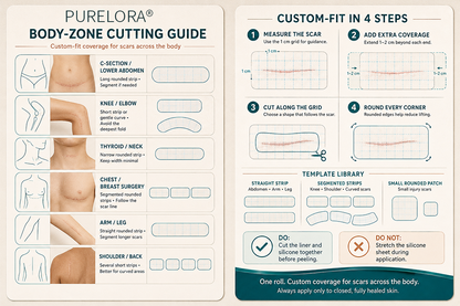 ✨💯® SILICONE SCAR THERAPY ROLL Help Soften, Flatten & Improve the Appearance of Raised Scars