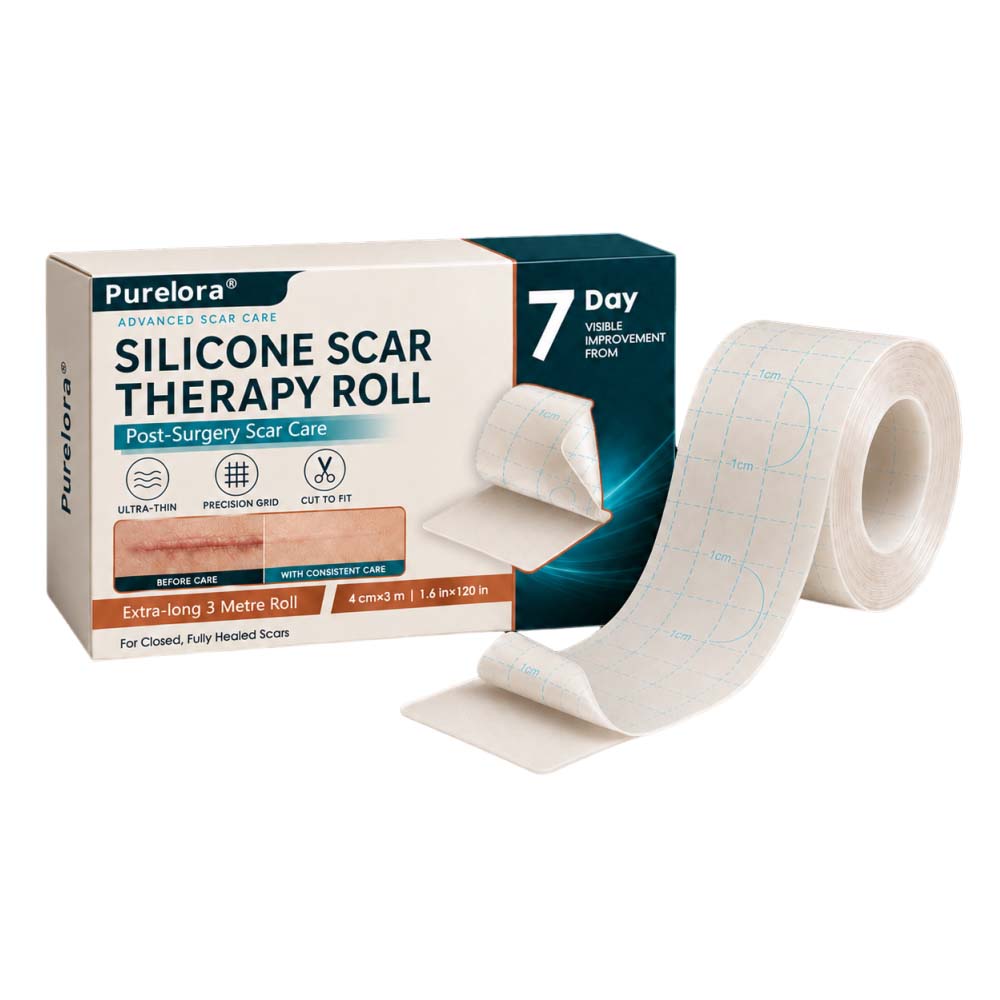 ✨💯® SILICONE SCAR THERAPY ROLL Help Soften, Flatten & Improve the Appearance of Raised Scars
