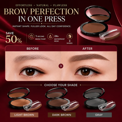 🎁💞LAST DAY 50% OFF-✨Instant Symmetrical Eyebrow Stamp Kit – Effortless Waterproof Brow Powder Makeup