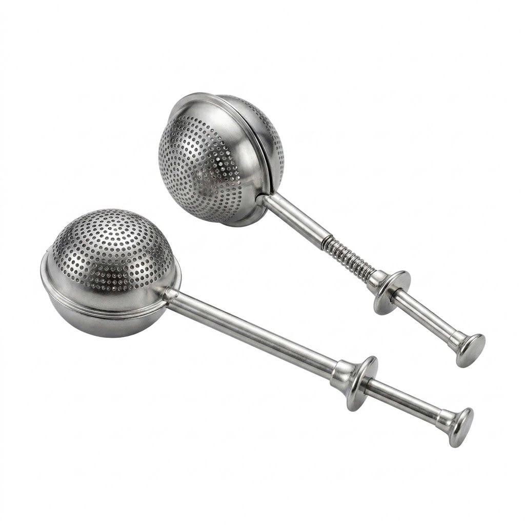 🔥Qylinacosh®Stainless Steel Powdered Sugar Shaker with Spring-Operated Handle