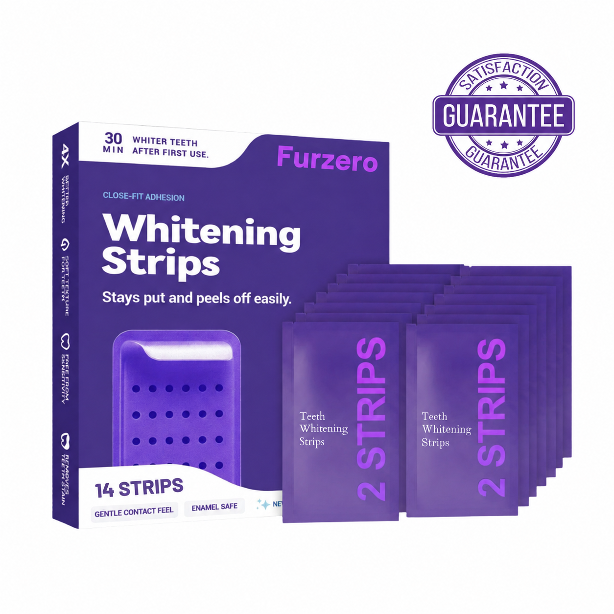 Furzero® - Purple Tooth Whitening Strips