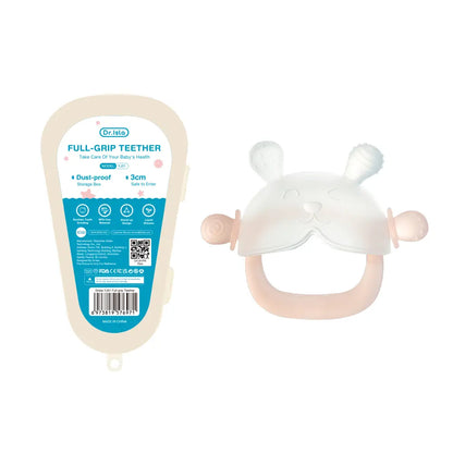 Soft Pink Dr.Isla Bunny Teether Mitten one-pack