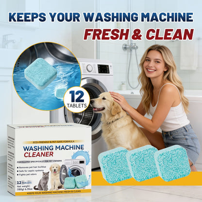 Rekulo  Eco-Friendly Washing Machine Cleaner 12 Tablets Removes Pet Hair Buildup & Fights Odors for Fresh Clean Washers