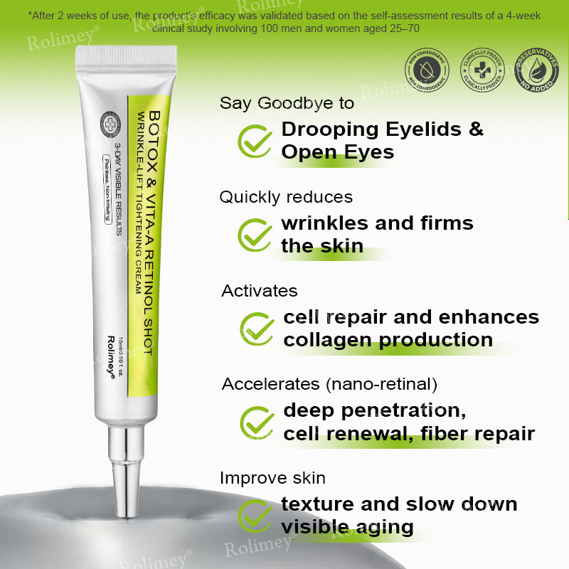 🌾LAST DAY 50% OFF- 💖Rolimey® Botox & Vita A Retinol Shot Wrinkle - Lift Tightening cream