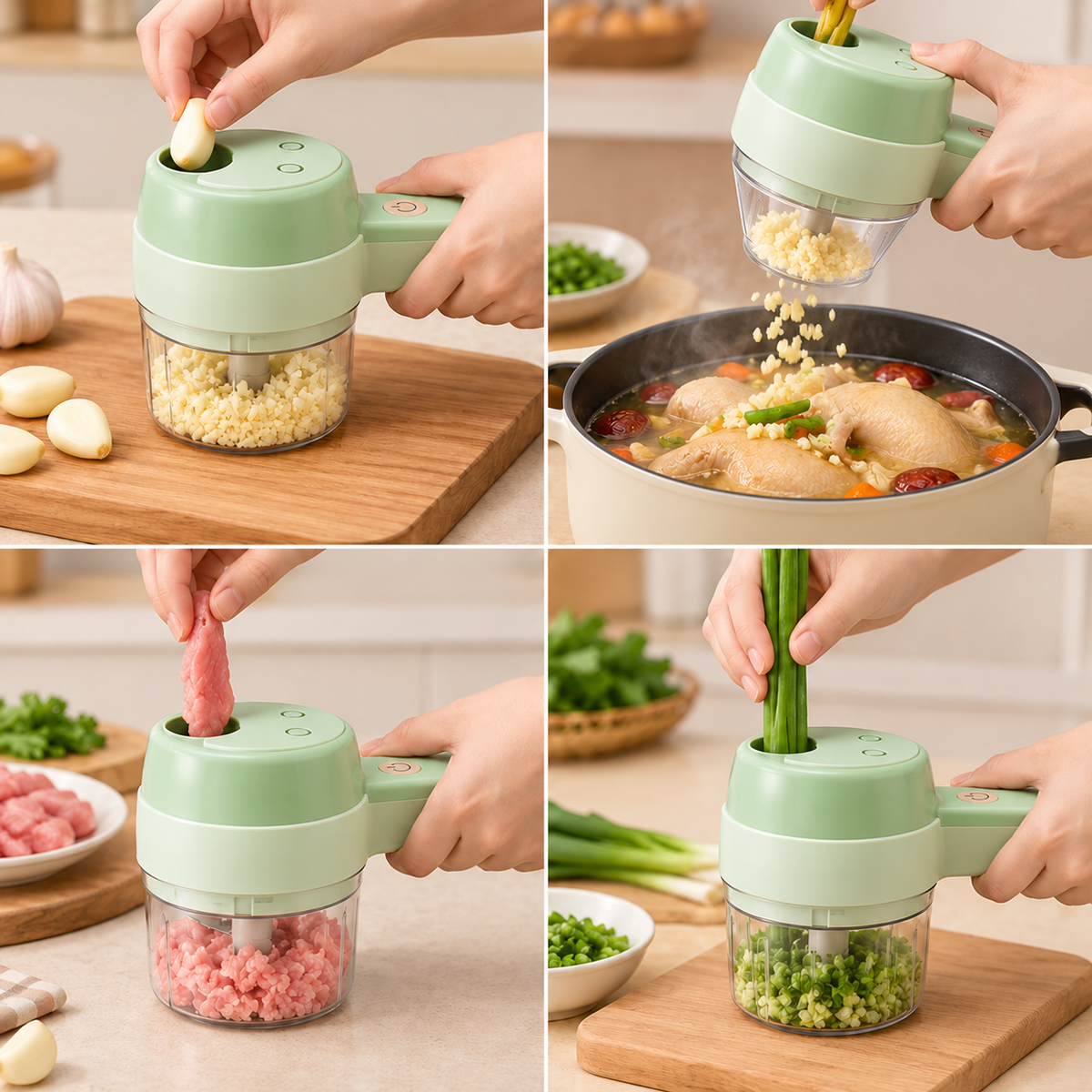 The Kitchen Gadget You’ll Use Every Day Quickly chop ingredients with one simple press — perfect for garlic, onions, herbs and more.