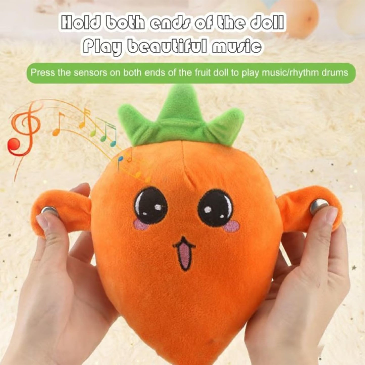 🔥Last Day 50% OFF - 💖Interactive Music Plush Toy Set🍌🍓🥕