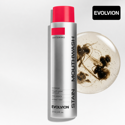 ✨Evolvion Stain Whitening Mouthwash 🌿 | Brighten Your Smile & Freshen Your Breath with Essential Oils 🦷🌬️（upsell）