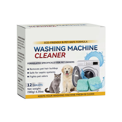 Rekulo  Eco-Friendly Washing Machine Cleaner 12 Tablets Removes Pet Hair Buildup & Fights Odors for Fresh Clean Washers