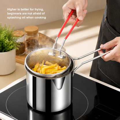 🔥Final 3 Hours: 80% OFF⚡Qylinacosh® Stainless Steel Deep Fryer Set