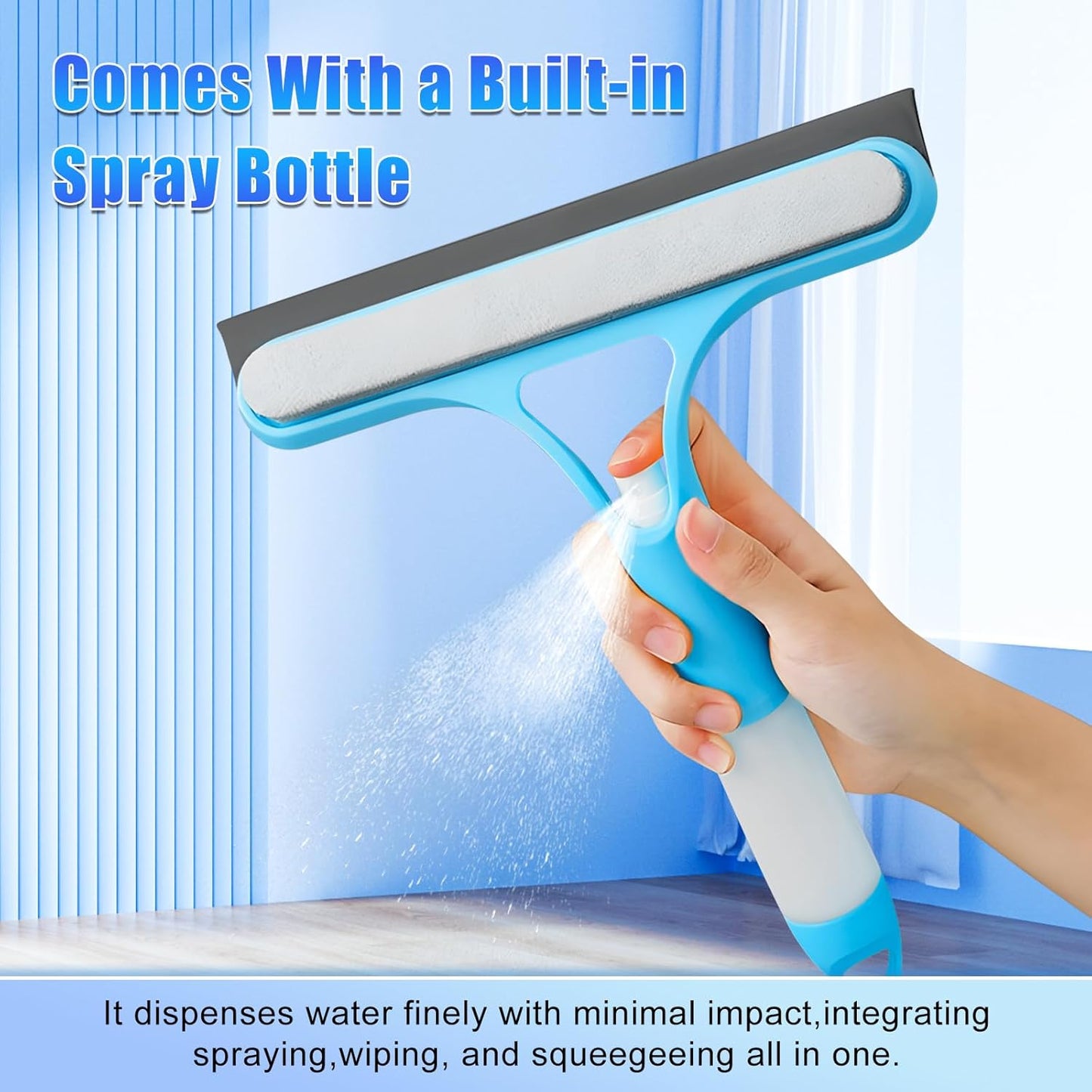💖Achieve Crystal Clear Windows in Seconds – No Streaks, No Mess, No Extra Tools✨ Streak-Free 3-in-1 Glass Cleaner – Spray, Wipe & Scrape for a Perfect Finish! 🧽-Free shipping on orders over $35