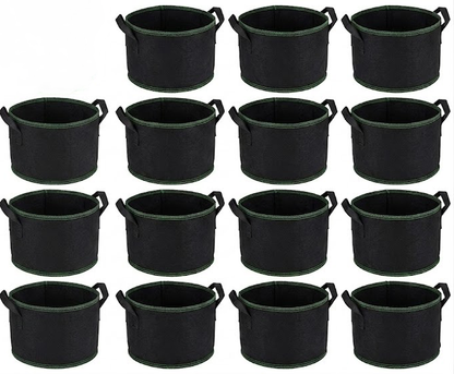 🌱Elyviana 5-Pack 5 Gallon Grow Bags – Heavy Duty Aeration Fabric Pots🪴
