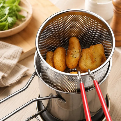 🔥Final 3 Hours: 80% OFF⚡Qylinacosh® Stainless Steel Deep Fryer Set