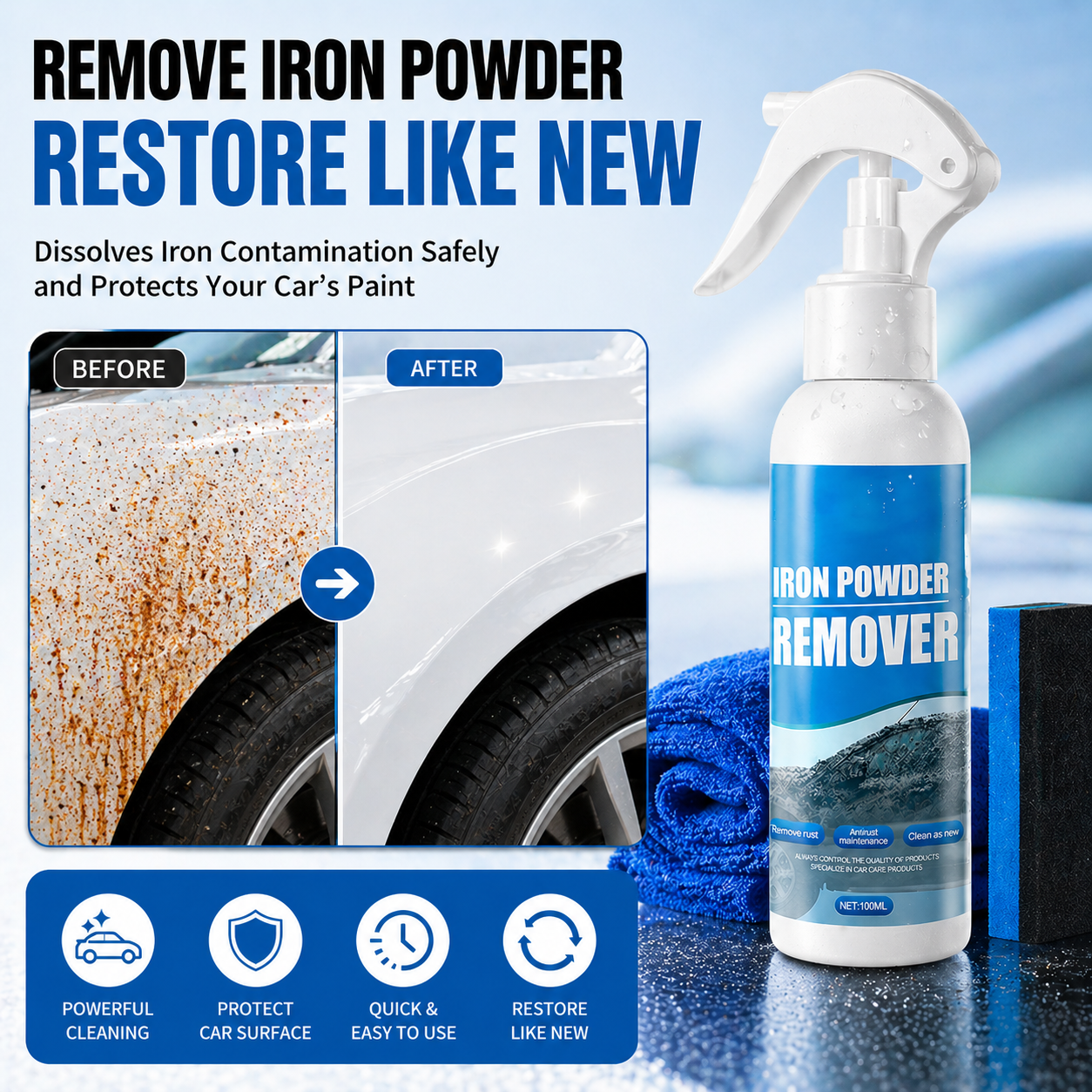 🚘🚗LAST DAY 50% OFF ✨Furzero®Rust-preventing cleaning spray