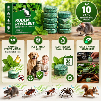 Qylinacosh® Natural Peppermint Rodent Repellent Tablets – 12 Pack upsell