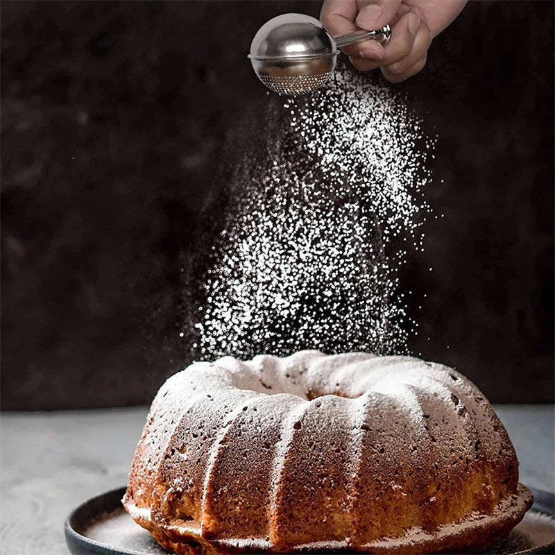 🔥Qylinacosh®Stainless Steel Powdered Sugar Shaker with Spring-Operated Handle