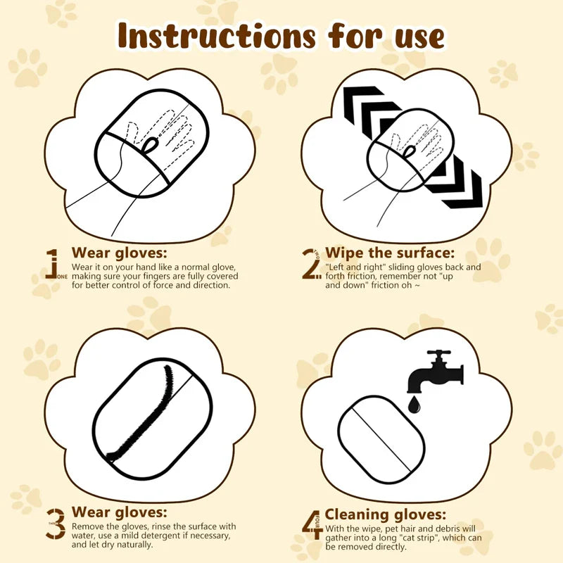 🌾LAST DAY 50% OFF -🎁Qylinacosh® Pet Hair Removal Gloves