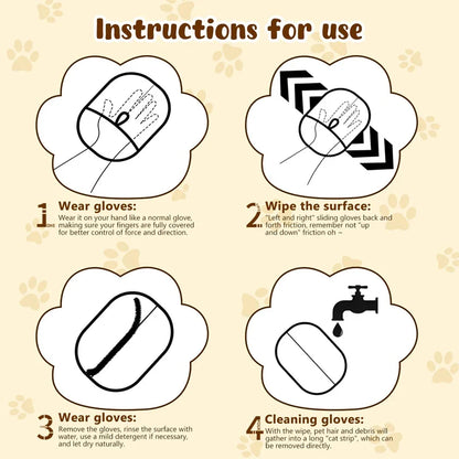🌾LAST DAY 50% OFF -🎁Qylinacosh® Pet Hair Removal Gloves