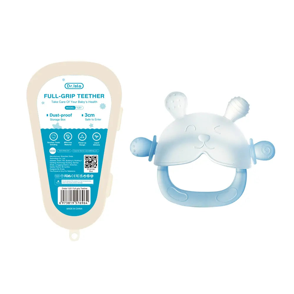 Sky Blue Dr.Isla Bunny Teether Mitten one-pack