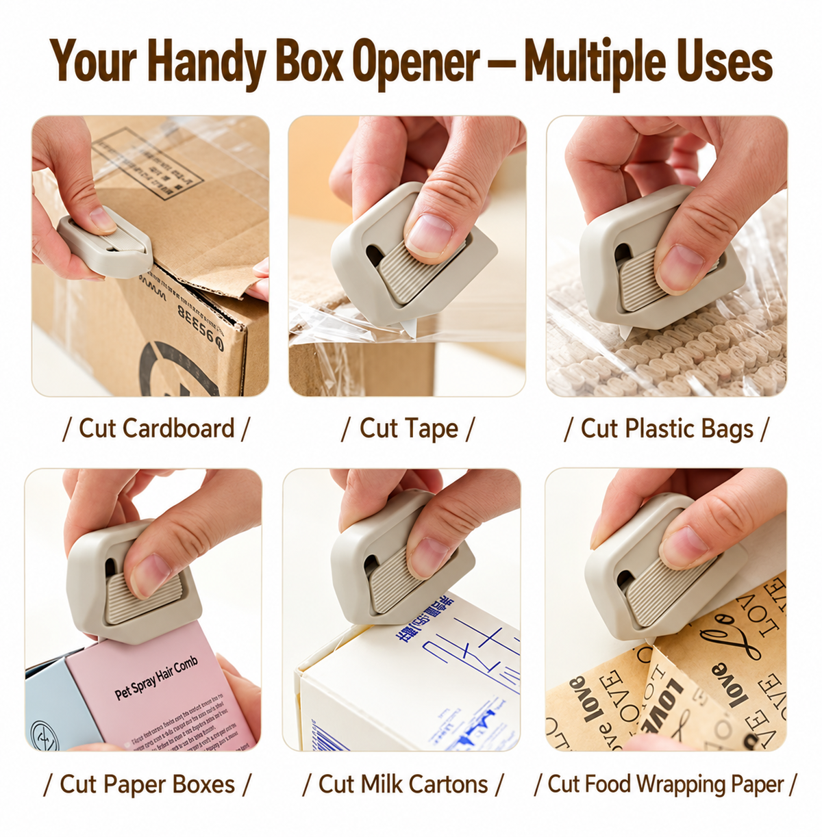 Magnetic Auto-Retract Safety Box Cutter – Compact Package Opener