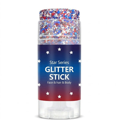 Elyviana Festival Rave Body & Face Glitter: High-Shine Star Sequins Cosmetic Makeup
