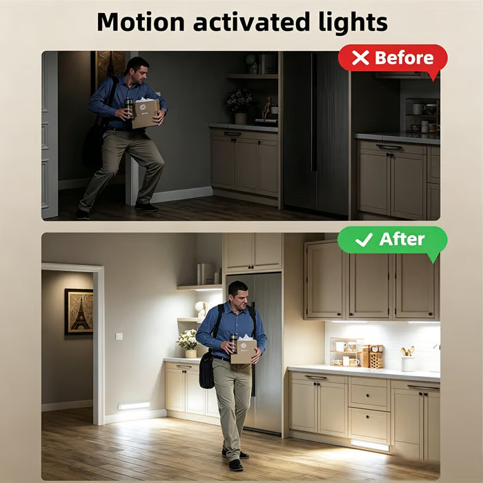 ✅BVJ® LED Motion Sensor Wireless Cabinet Light
