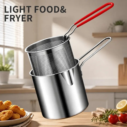 🔥Final 3 Hours: 80% OFF⚡Qylinacosh® Stainless Steel Deep Fryer Set