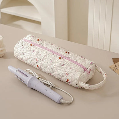 🎒Quilted Multi‐Purpose Storage Bag, Portable Zipper Cosmetic Makeup Pouch with Handle