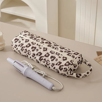 🎒Quilted Multi‐Purpose Storage Bag, Portable Zipper Cosmetic Makeup Pouch with Handle