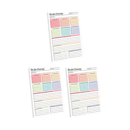 Qylinacosh® ADHD Brain Dump Planner Pad