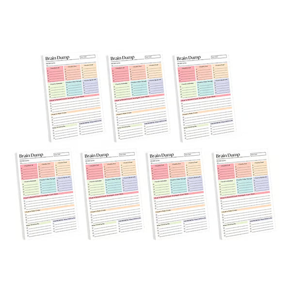 Qylinacosh® ADHD Brain Dump Planner Pad